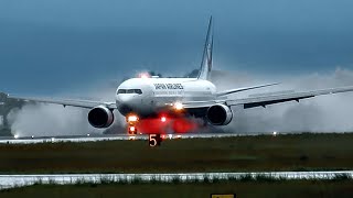 [22Minutes] BAD WEATHER Plane Spotting TAKEOFF&LANDING at Kagoshima Airport JAPAN 4K