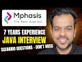 Mphasis : Scenario-Based Java Interview Questions (Most Candidates Fail)