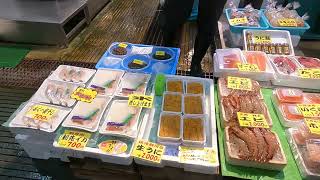 山口 下関 唐戸市場 すし お散歩 exploring  Karato Sushi Fish Market in Shimonoseki City, Yamaguchi, Japan 2024/10