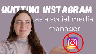 Why I quit Instagram as a sociale media manager & Gen Z 🌟 Is it worth it?