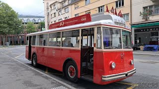 Oldtimer Trolleybus in Biel