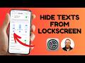 Hide Text Messages From iPhone Lock Screen iOS 26 #iphone #iphonetips