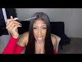 asmr the perfect straight closure wig beauty forever install u0026 review