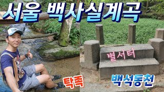 탁족하기 좋은 서울 백사실계곡 별서터 백석동천