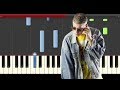 Bad Bunny Diles piano midi tutorial sheet partitura cover app karaoke