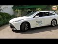 nitin gadkari hydrogen car mirai green hydrogen car हाइड्रोजन कार से संसद पहुंचे नीतिन गडकरी