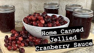 Canning Homemade Jellied Cranberry Sauce