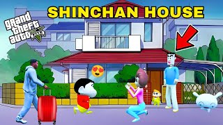 Shinchan and Franklin Went to Shinchan Real House in gta 5