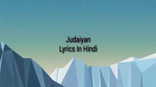 Judaiyaan(Lyrics) Darshan Raval