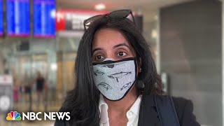 Philadelphia travelers wear face masks amid poor air quality