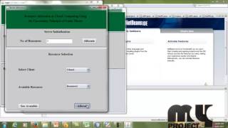 Final Year Projects 2015 | Resource Allocation in Cloud Computing Using the Uncertainty