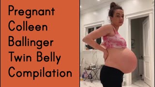 Pregnant Colleen Ballinger Twin Belly Compilation | YouTuber
