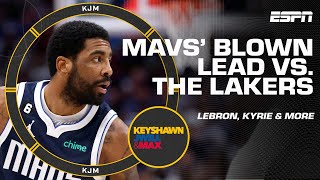 The Mavericks' blown lead vs. the Lakers 😯 LeBron's foot injury 👀 & Kyrie Irving's future 🔮 | KJM
