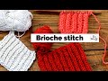 How to knit the Brioche stitch pattern for beginners (2 rows & reversible)- So Woolly