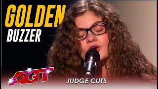 Sophie Pecora: Teen Artist Sings "Misfits" And Gets GOLDEN BUZZER! | America's Got Talent 2019