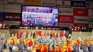 [4K]帯屋町筋　2017高知よさこい祭り 後夜祭 中央公園会場