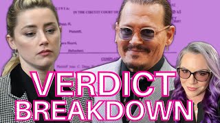The Verdict Explained. Depp v. Heard Trial Lawyer Reacts.