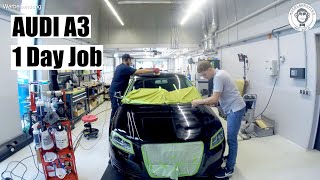 ODJ One Day Job I Lackaufbereitung \u0026 Polymerversiegelung AUDI A3 Uni schwarz I AUTOLACKAFFEN