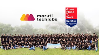 We are now Great Place to Work® Certified | Maruti Techlabs