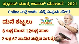 pradhan mantri awas yojana online apply 2020 21/pradhan mantri awas yojana apply online urban/ಕನ್ನಡ.