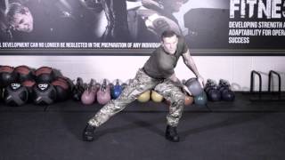 24. Lateral Lunge with Medball Chop