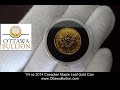 quarter oz 2014 canadian maple leaf gold coin ottawa gold coins