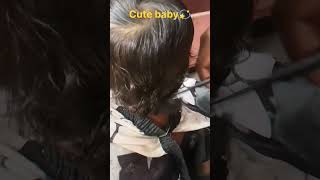 #lovely క్యూట్ బేబీ haircut new style #cutebaby 💫💇😍@Meintipalleturuammayi