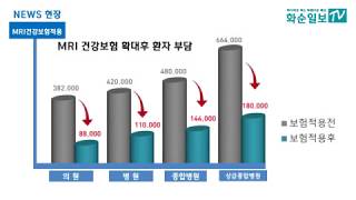 화순일보tv[뉴스현장]10월부터 뇌·뇌혈관 MRI 비용 '뚝' 줄어들어