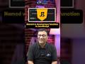 JavaScript Interview Question: Named vs Anonymous functions #tech #shorts