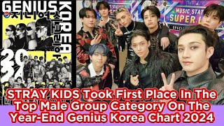 STRAY KIDS Took First Place In The Top Male Group Category On The Year-End Genius Korea Chart 2024