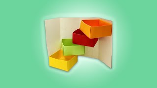 Paper Secret Stepper Box | Paper Craft | Secret Box