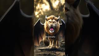 Lion and Bat #visualai #ai #hybrid #hybrids #fusion #merge #animal #animals #lion #bat