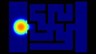 Quantum particle in a maze