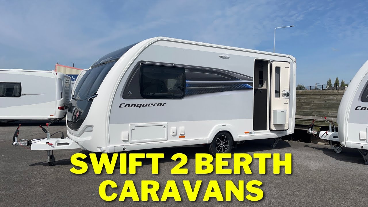 Swift Conqueror And Challenger 480: 2 Berth Caravans - YouTube