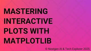 Mastering Interactive Plots with Matplotlib