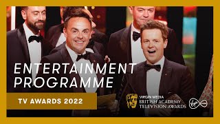Ant & Dec win the first award for Saturday Night Takeaway | Virgin Media BAFTA TV Awards 2022