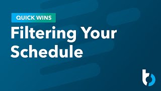 Quick Wins: Filtering your types of construction schedules