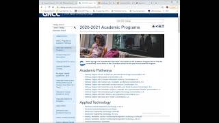 GRCC Catalog Navigation