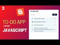 How To Add A To-Do App To Your Blogger Website | HTML, CSS & JavaScript