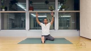 BE EARTH YOGA 20 Minutes Gentle Stretch \u0026 Breathwork with Kanwar Pal