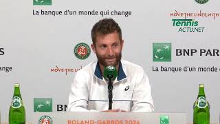 Tennis - Roland-Garros 2024 - Corentin Moutet, en 8es et qualifié pour les Jeux: "Le rêve d'une vie"