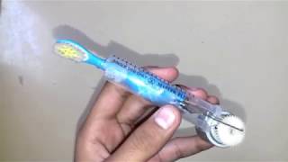 How to make an electric toothbrush at home-electric tooth brush tutorial