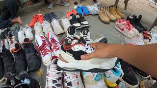 NIKE AIR JORDAN DAN BELI SEPATU BERMERK BRANDED 90 RIBU DI PASAR LOAK JEMBATAN HITAM #obrakabrik