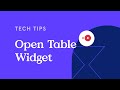 How Do I Connect the Open Table Widget in Leadpages?