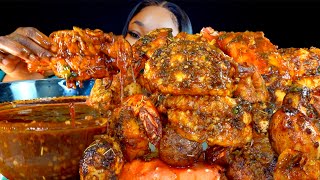 KING CRAB SEAFOOD BOIL MUKBANG | DESHELLED | SEAFOOD BOIL MUKBANG | Seafood | Mu
