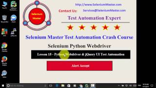 Lesson 15 Python Webdriver Alert Accept