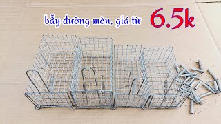 Bán LỒNG BẪY CHUỘT ĐỒNG ĐƯỜNG MÒN không mồi giá rẻ, giao hàng toàn quốc