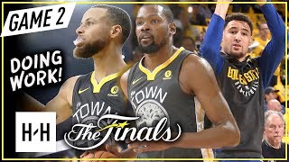Warriors BIG 3 Full Game 2 Highlights vs Cavaliers (2018 NBA Finals) - Stephen Curry, Durant & Klay!