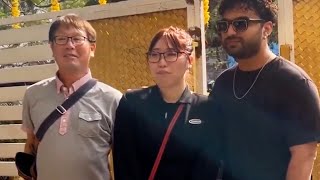 Japan Lady Fan Family Came To Meet Vishwak Sen at His House Today | Laila Movie