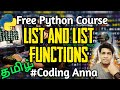 #11 Lists in Python ||  Free Python Tutorials || Coding Anna